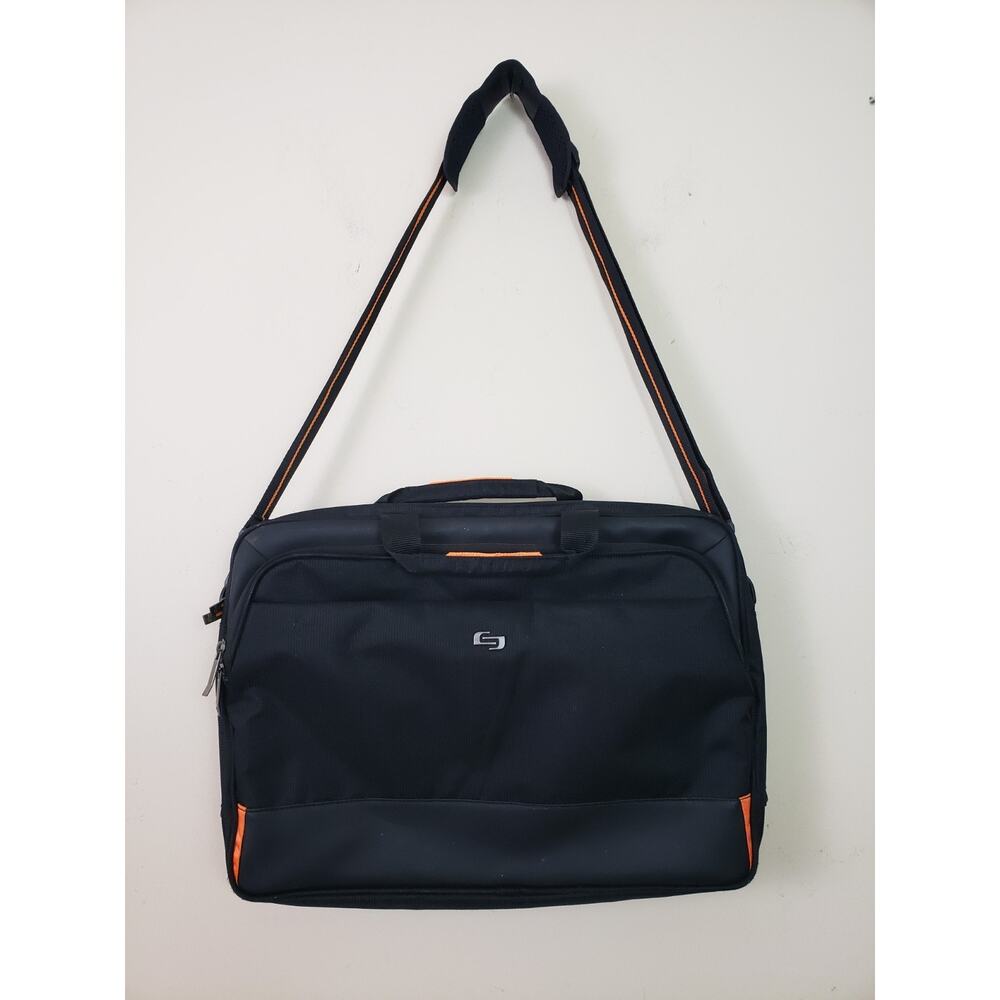 Solo New York Mens Messenger Laptop Bag Adjustable Shoulder Strap Pockets Nylon